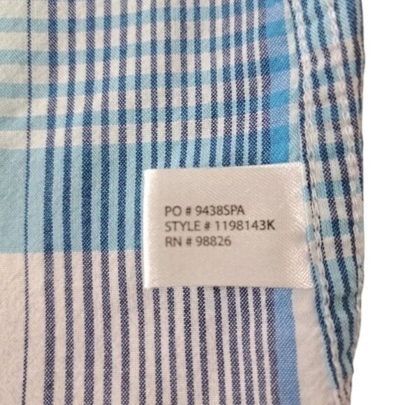 U.S Polo Assn. Men's Baby Blue & White Button Down Collard Shirt Size XL - Picture 9 of 11